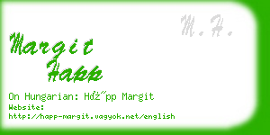 margit happ business card